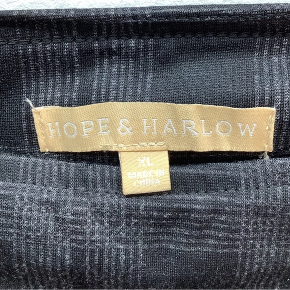 Hope & Harlow Size XL Stylish Black Plaid Women's Pants. New With Tags. - Picture 4 of 6